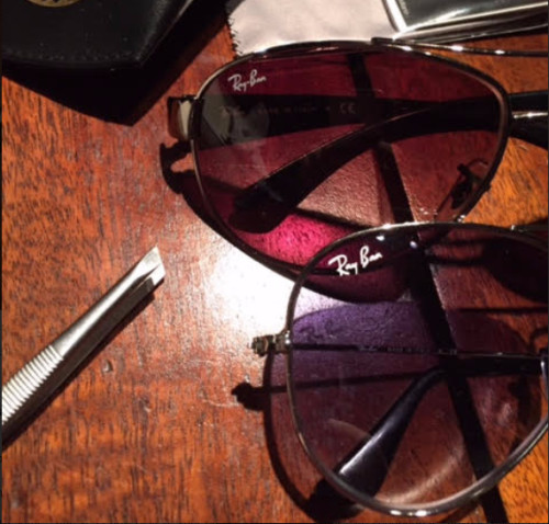 (4) 1cm sticker decal logo for glasses RAY BAN Aviators wayfarer prescription gallery