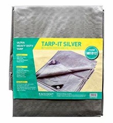12 ft X 20 ft Waterproof Multi Purpose Water Proof Silver Tarp Poly Cover for…