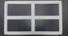 Colonial 509 Replacement Window Inserts/Short Panel Clopay Garage Doors White