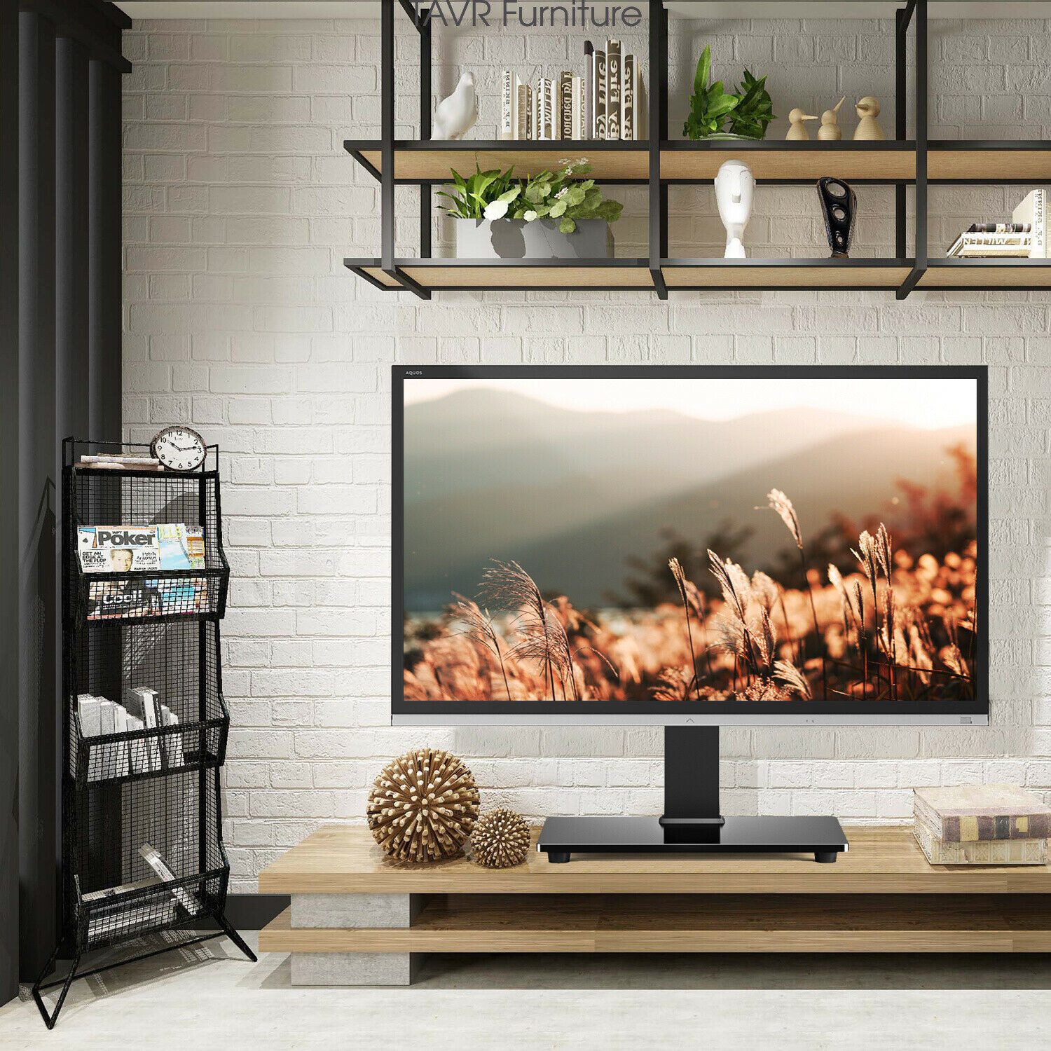 Swivel Tabletop TV Base Stand with Mount for 37 40 45 50 55 60 65 70 inch TVs gallery