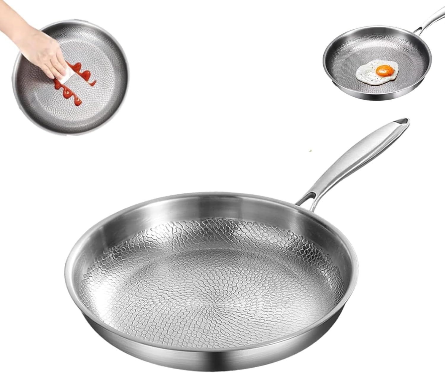 NEW Titanium Hammered Pan 2025 Multifunctional Ultra-Durable Non Stick Heating gallery