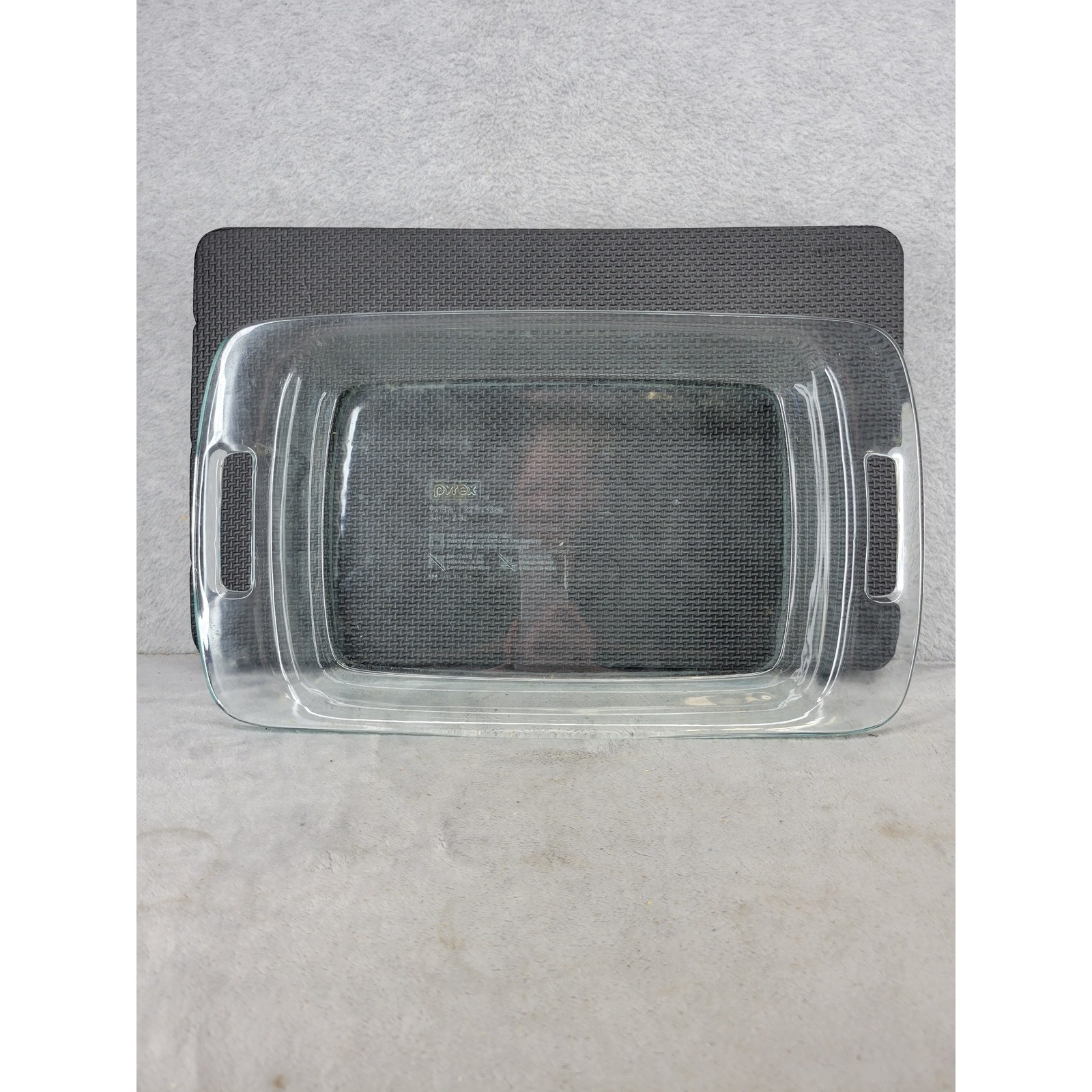 Pyrex 9.5x16 Clear Glass Baking Dish 3qt 2.8L Rectangular Casserole Pan USA C233 gallery