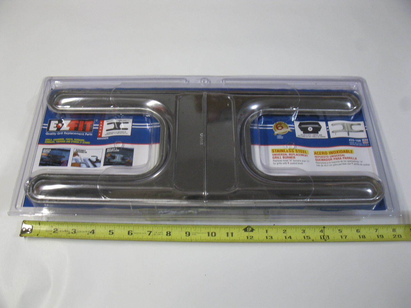Universal Replacement Gas Grill H-Burner single gallery