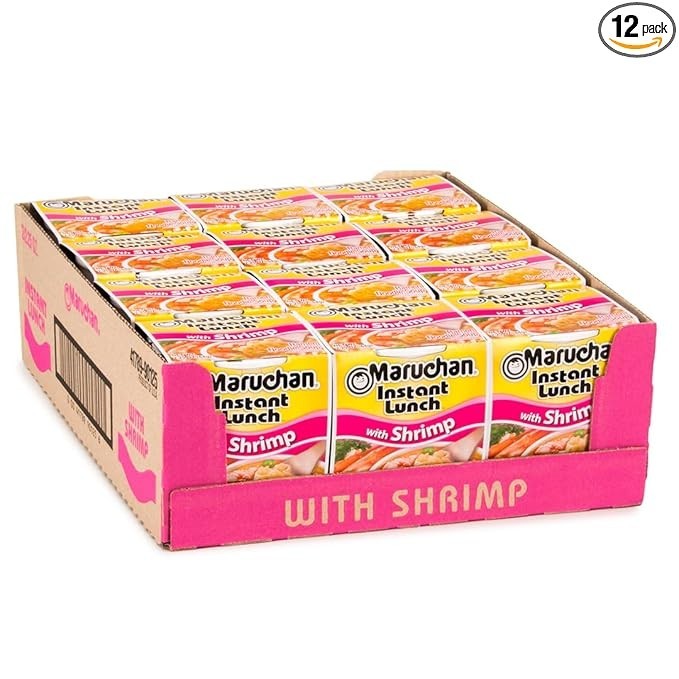 Maruchan Instant Lunch Shrimp Ramen – 2.25 oz, 12 Pack, Ready in 3 Minutes gallery