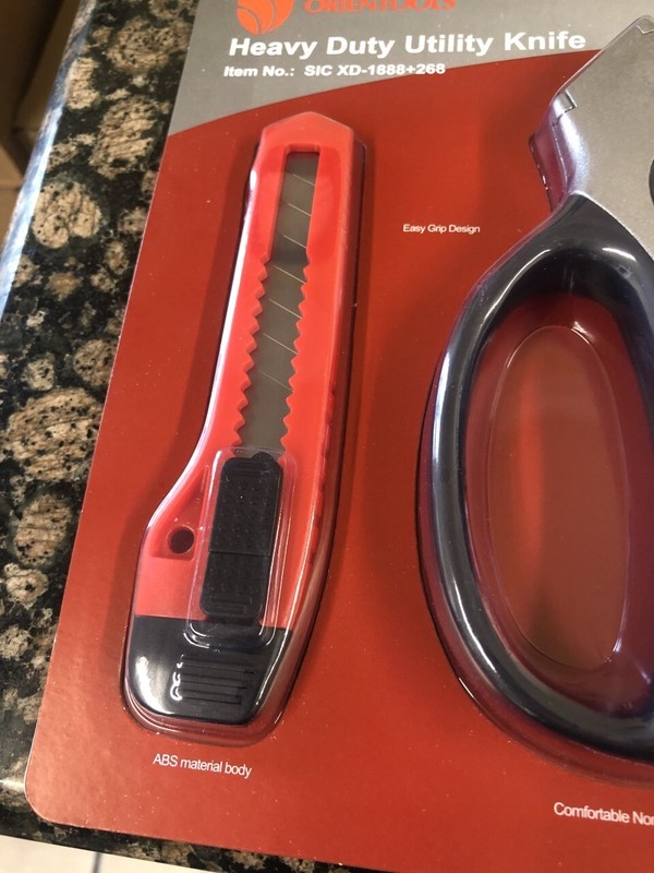 Orientools Box Utility knife & box cutter in package together gallery