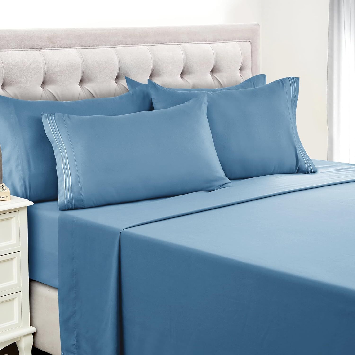 Lux Decor Collection Bed Sheets - 6 Pc Queen Size Sheets - 1800 Thread Count gallery