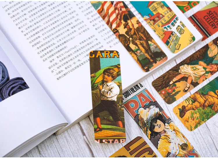 28 Pcs Set Paper Bookmark Reading Readers Galaxy Birds Retro Gift US Shipping gallery