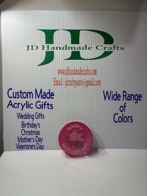Mother's Day Custom Made Acrylic Paperweight 24 Colors- JD Handmade Crafts gallery