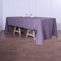 Violet Amethyst 72×120 RECTANGLE POLYESTER TABLECLOTH Catering Dinner Supplies