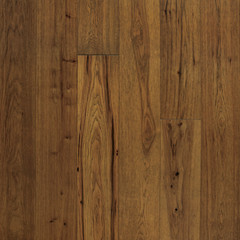 Wide Plank Hickory Flooring, Saddle, Prefinished Engineered, Sample