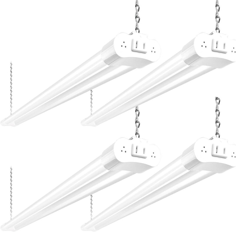 4 Pack 4FT LED Shop Light, Linkable Utility Shop Lights, 42W, 5000K Daylight gallery