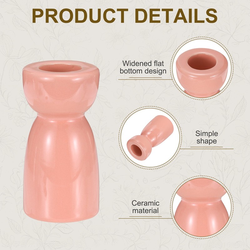 2 Pack Candlestick Holder Bright Pink Candle Holder gallery