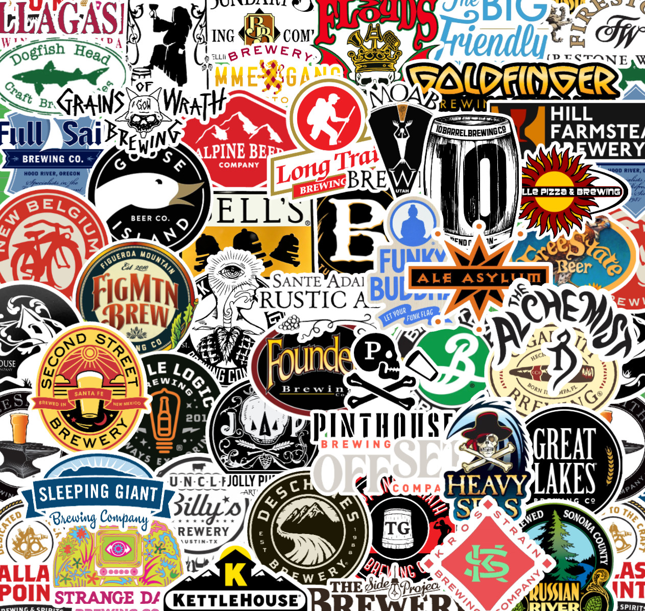 25/50 Craft Beer Sticker Pack - Matte Vinyl - Brewery Microbrew Ale gallery