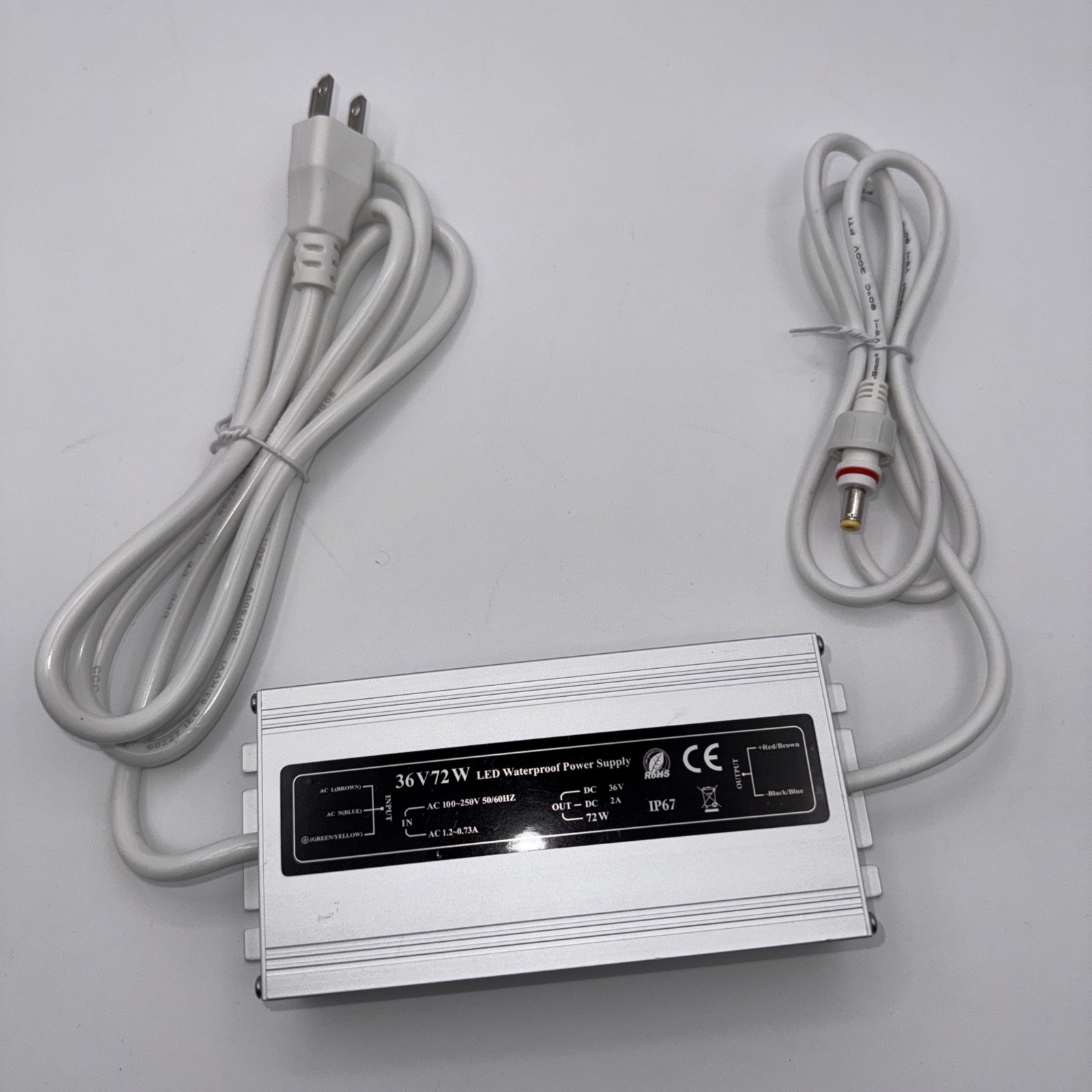 LED Driver 36V 72W Waterproof Power Supply 100-250V AC to 36V DC 2.0A gallery