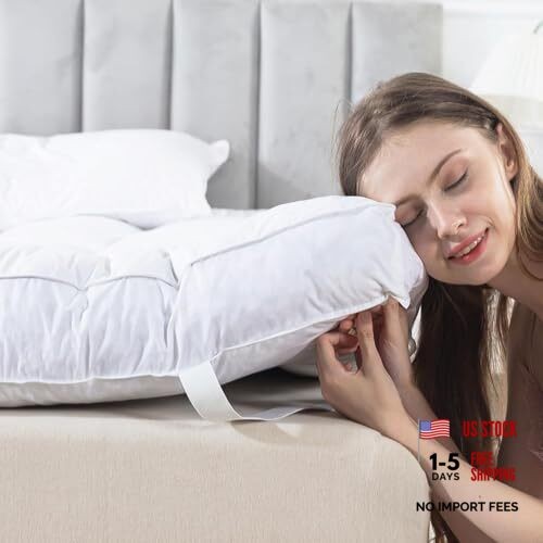 5 Inch Feather Bed Mattress Topper,Duck Feather Memory Foam Queen White/5in gallery
