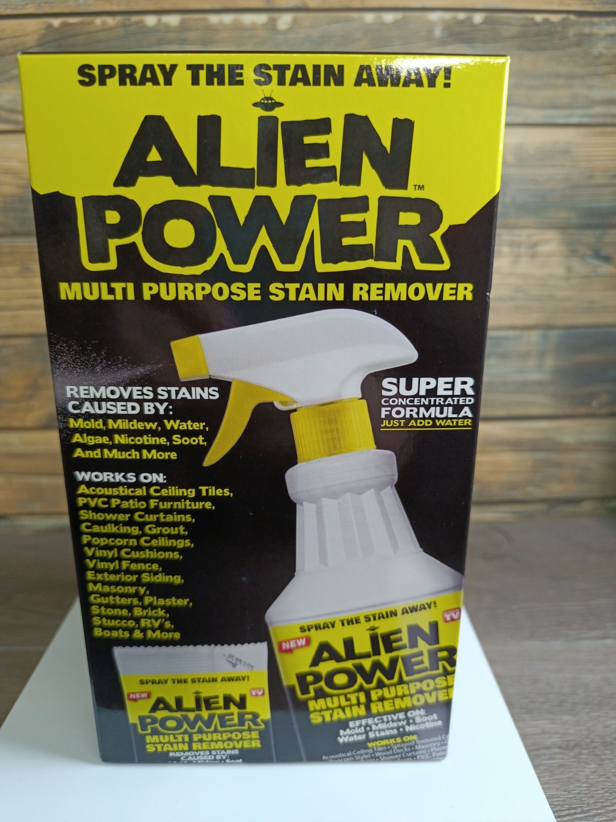 Alien Power Stain Remover Kit – Mold, Mildew & Algae Cleaner with Spray Bottle gallery