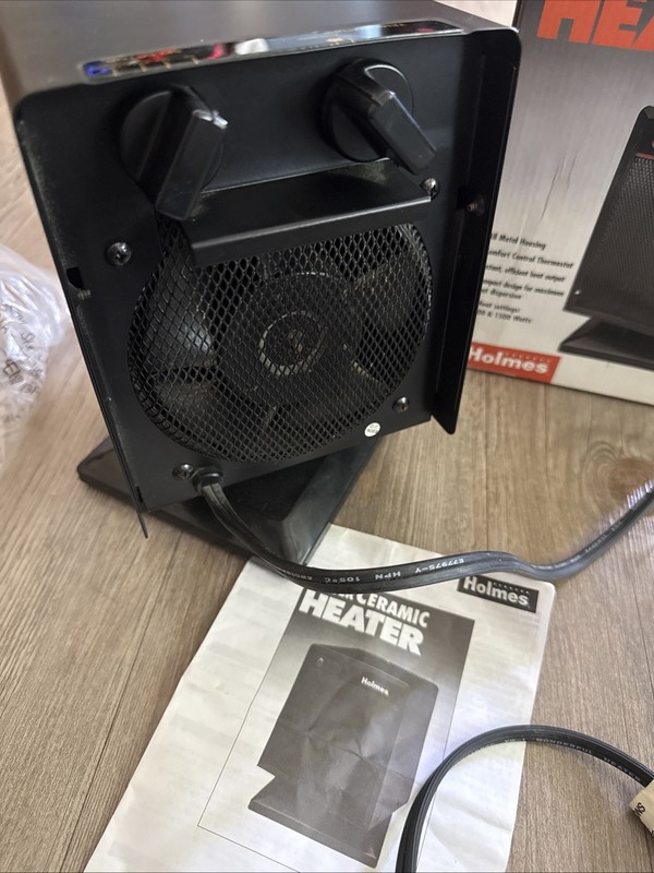Holmes Portable Electric Ceramic Heater HPH-4063 1000W & 1500W Swivel Tilt EUC gallery