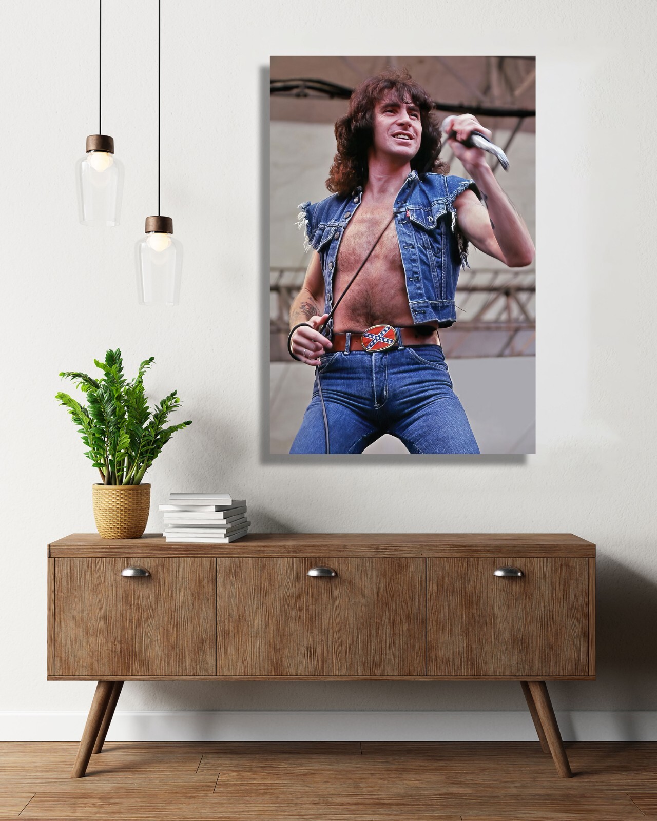 Bon Scott ACDC Poster 24x36 Inch Live Concert Photo Rare Wall Art Print - BS01 gallery
