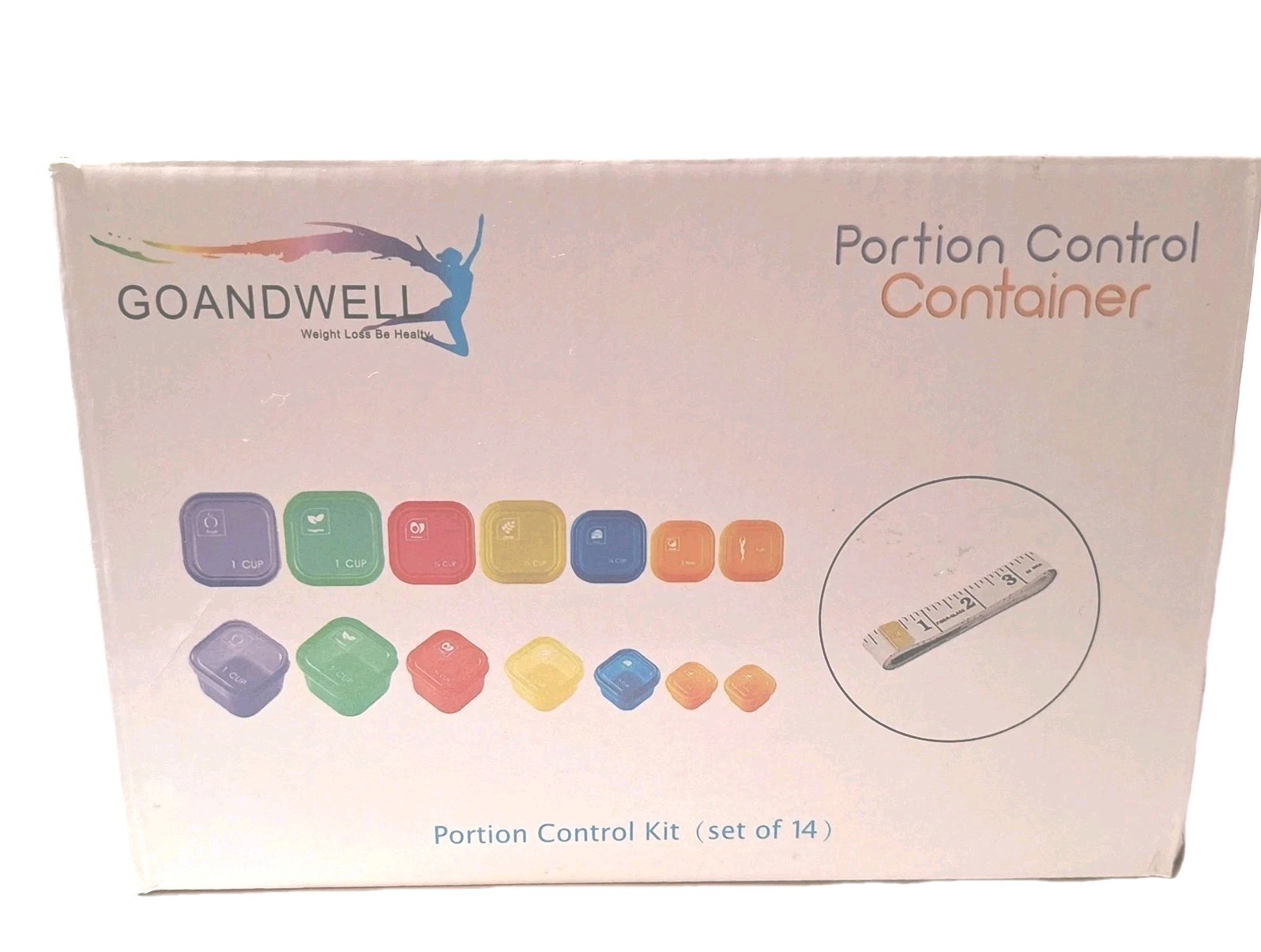 14 Pcs Fix Portion Control Containers Kit Beach Body Food Plan Diet Weight Loss gallery