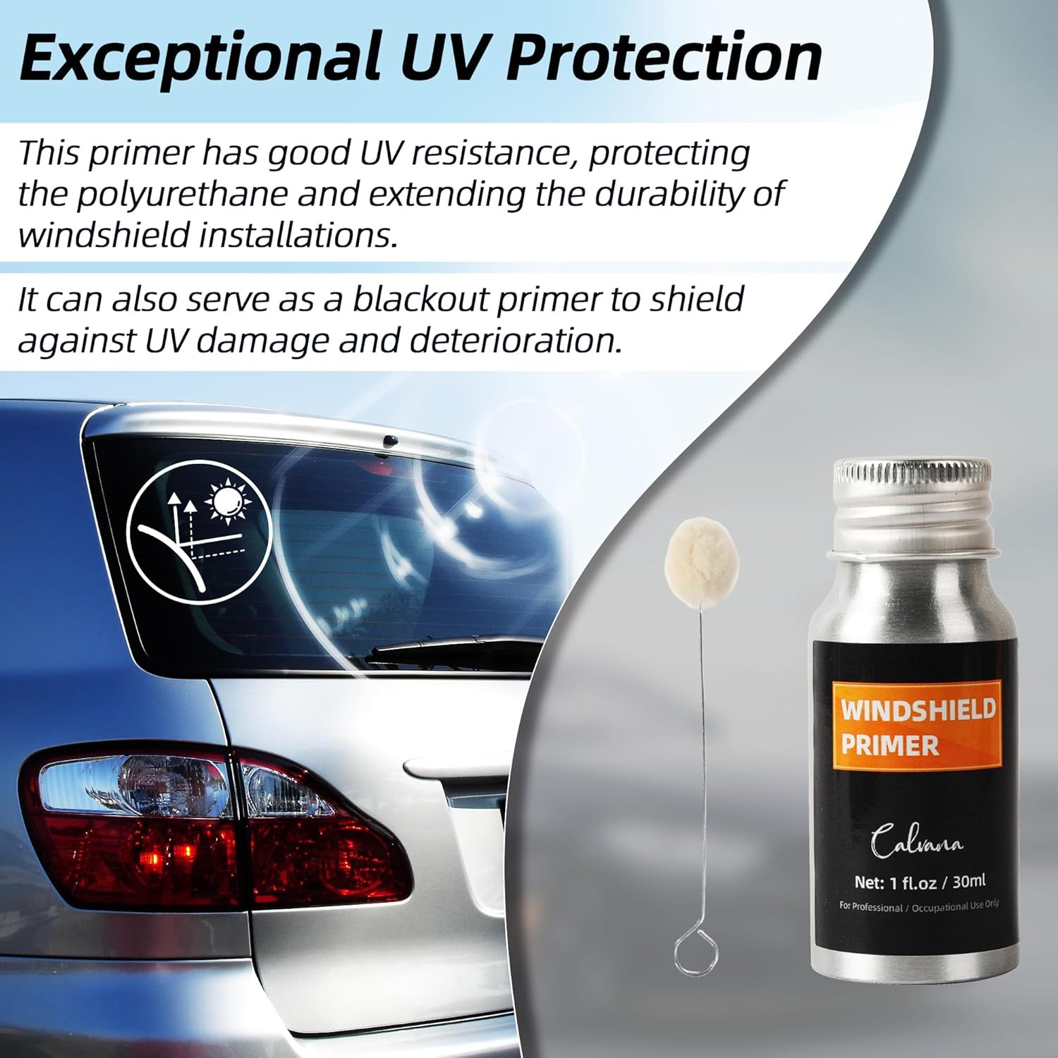 1 Fl.Oz Windshield Primer Urethane Primer Automotive Promotes Adhesion of Drying gallery