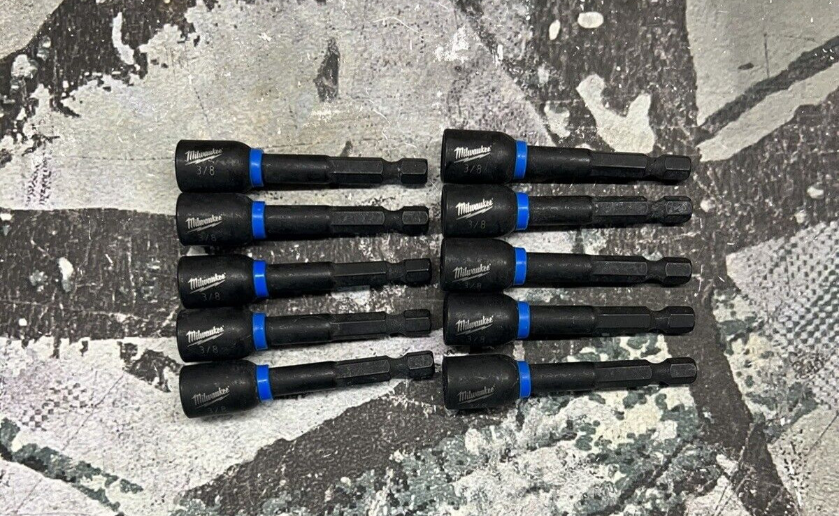 10 PACK MILWAUKEE 49-66-4535 MAGNETIC IMPACT NUT DRIVER 3/8 gallery
