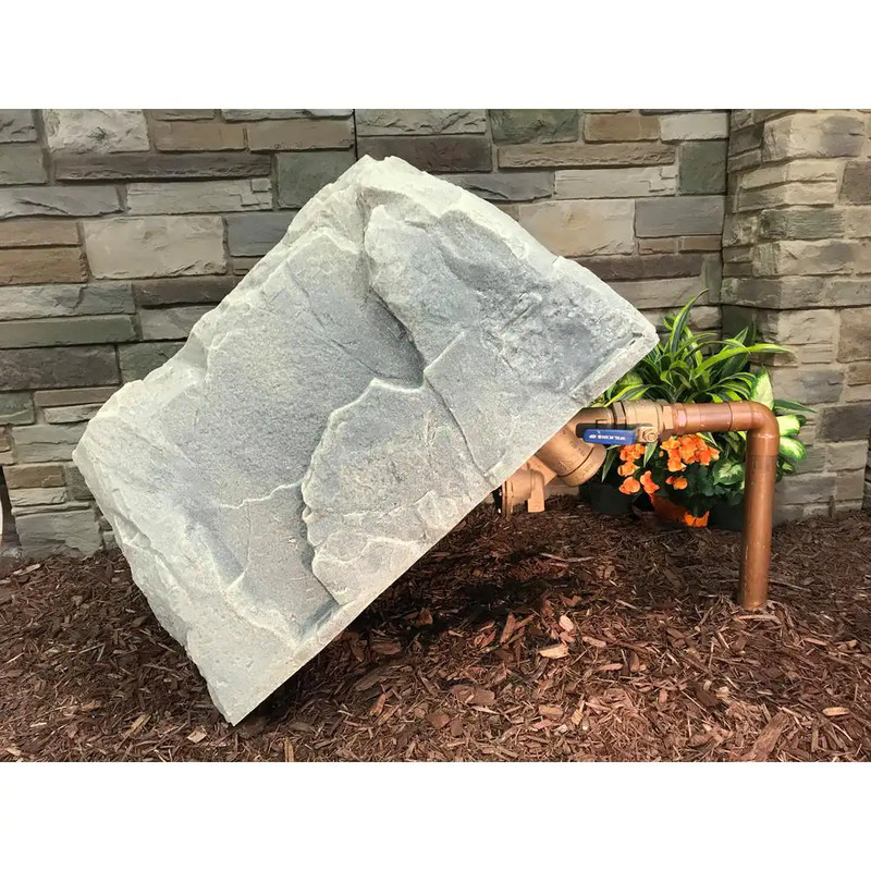 Well Pump Cover Decorative Plastic Realistic Natural Stone 39in X 21in X 21in gallery