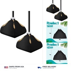 DECOHS 2 Sets Beach Umbrella Base Weight- 600D Oxford Cloth Sun Umbrella Fill…