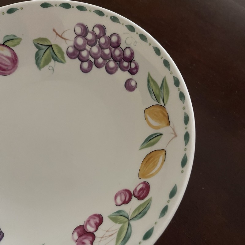 Farberware “Orchard” Stoneware #3060 Rim Soup Cereal Bowl 7 3/4” Fruit gallery