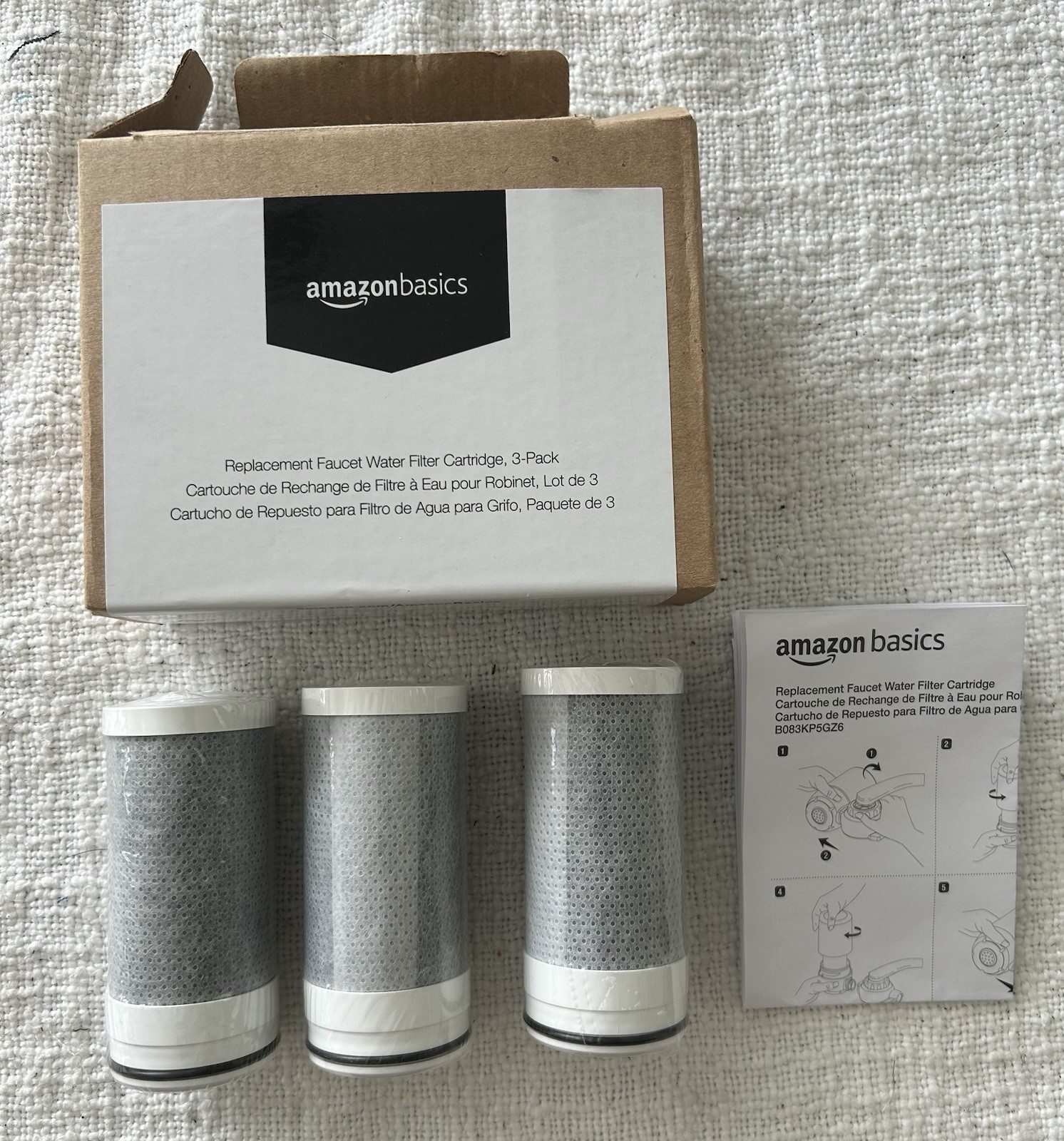Amazon Basics 3 Pack Replacement Water Filters NSF 42 and 372 Certified gallery