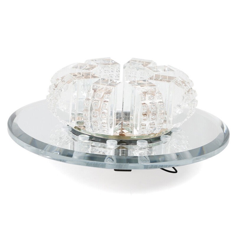Modern Crystal LED Ceiling Lamp Flush Mount Chandelier Living Room Light Fixture gallery