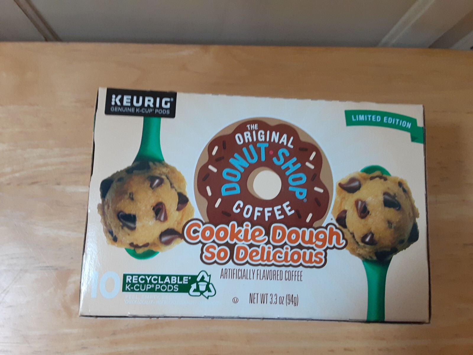 Donut Shop Limited Edition Cookie Dough Coffee 10 K-Cup Pods EXP. 12-11-26 gallery