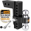 LOCAME Adjustable Trailer Hitch, Fits 2.5-Inch Receiver Only, 8-Inch Drop Alu... gallery