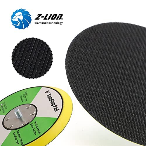 6 Inch Backing Pad Thread Plates for Air Sander Dual 5/16"-24 6 inches-2pcs gallery