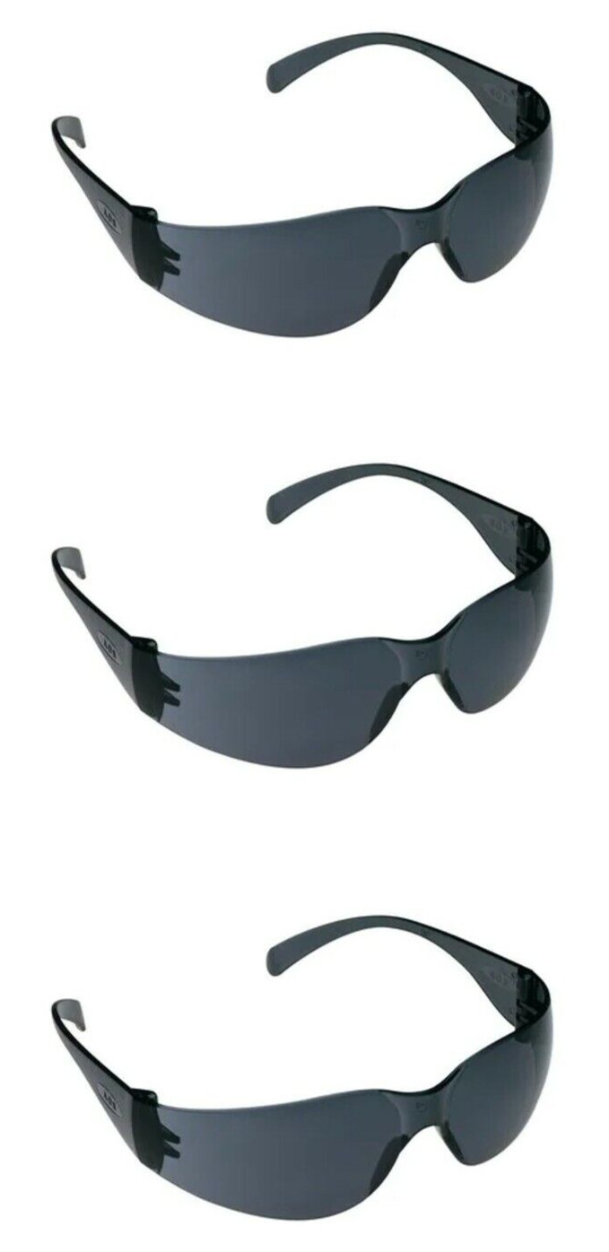 3M Protective Work Eyewear 11330 Gray AF Lens ANSI Z87 Safety Sun Glasses 3 PR gallery