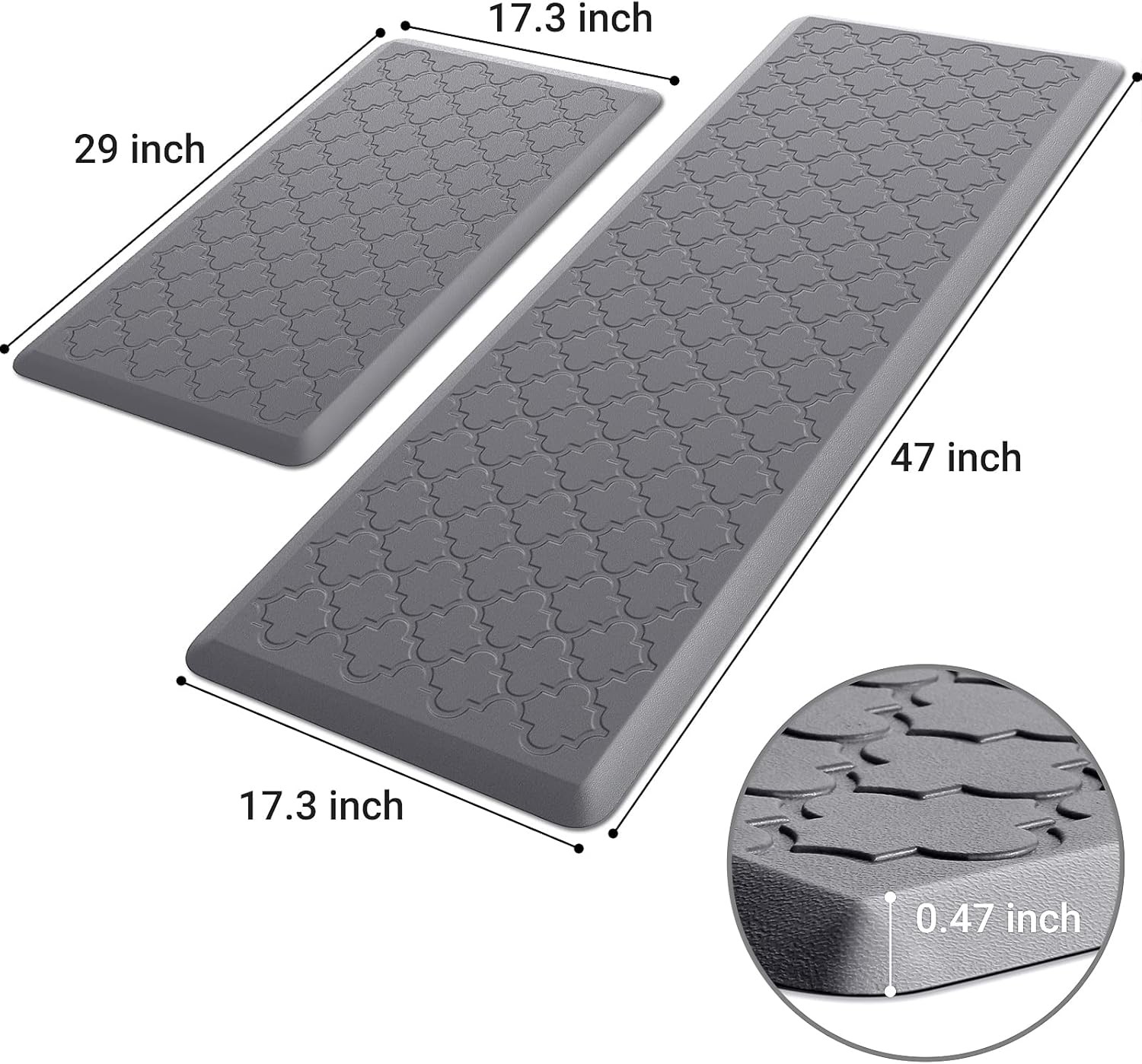 Anti Fatigue Kitchen Mat Non Slip Cushioned Standing Pad Waterproof Floor Rug gallery