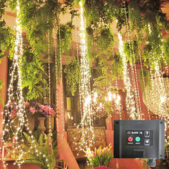 220 LED Solar Firefly Bunch Lights, 8Modes, Copper Wire Waterproof Decor Lights