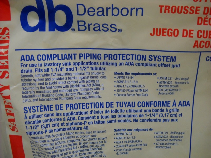 DEARBORN COVER FOR OFFSET DRAIN Dearborn ADA097 ADA Compliant Pipe Covers gallery