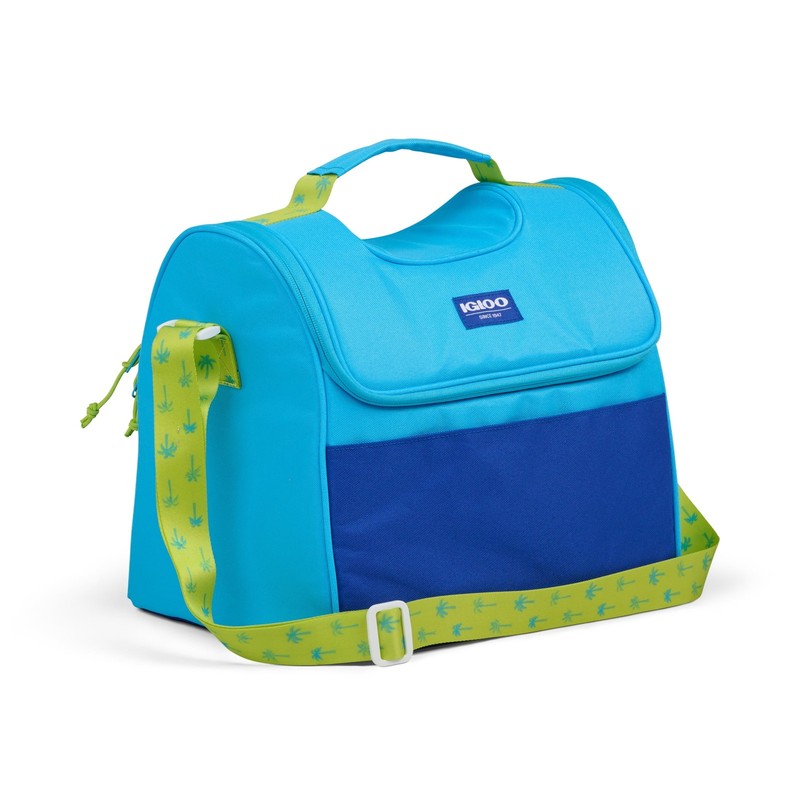 Igloo Soft Sided Cooler, 18-Can Capacity, Laguna Gripper, Aqua Water gallery