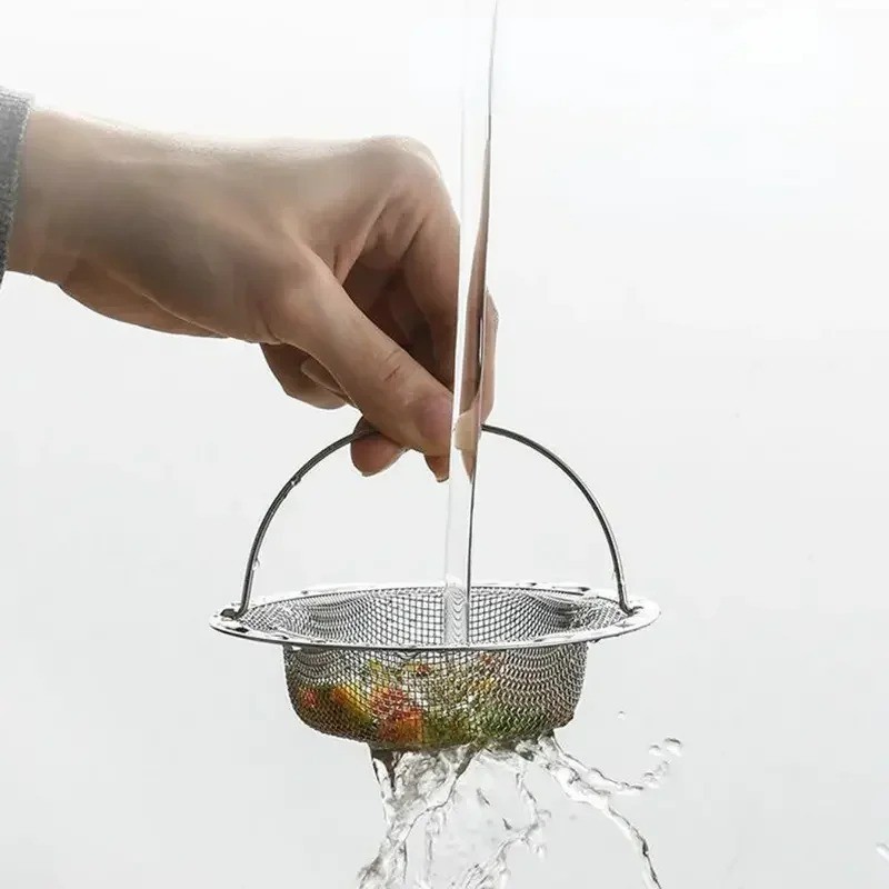 Stainless Steel Kitchen Sink Filter – Drain Strainer Hair & Food Waste Catcher f gallery