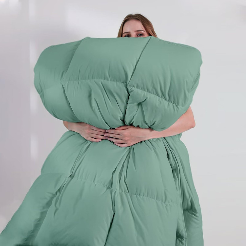 Queen Comforter Sage Green Down Alternative All Season Duvet Insert 88x92 gallery