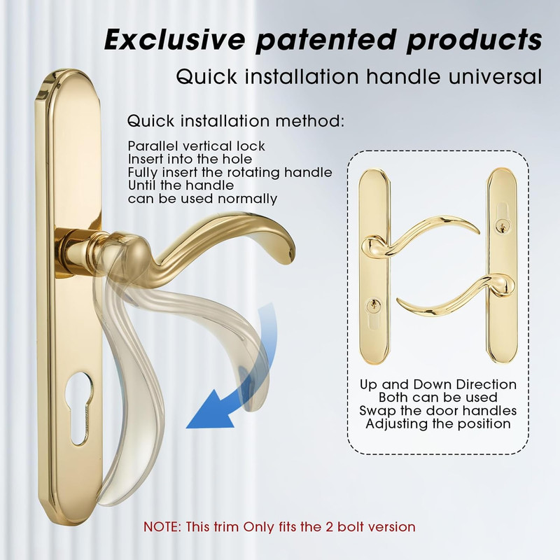 Storm Door Handle Accessory Set Fit Pella Storm Door Handle Replacement Part, wi gallery