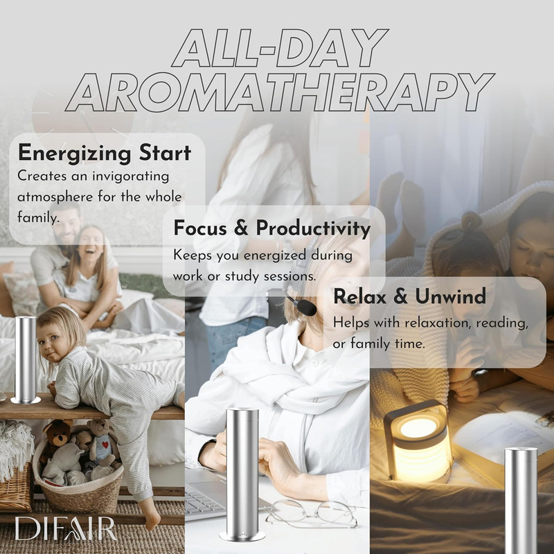 Waterless Diffuser Essential Oil Diffuser for Home, Leak Proof Nano Atomizing Oi gallery