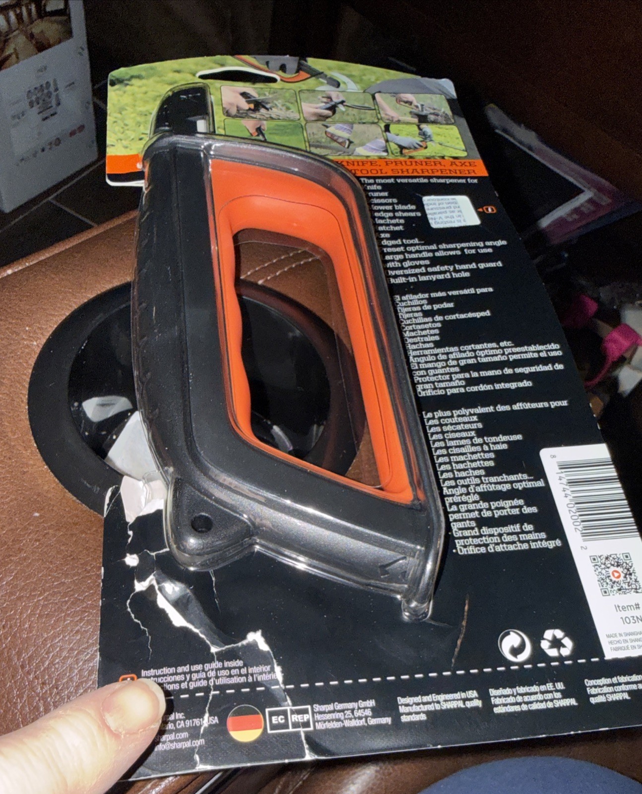 Knife Garden Tool Multi-Sharpener for Lawn Mower Blade, Axe, Pruner, Shears Read gallery