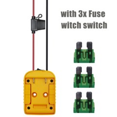 DIY Battery Adapter Power Compatible With DeWalt 18V/20V Max Battery Holder Dock
