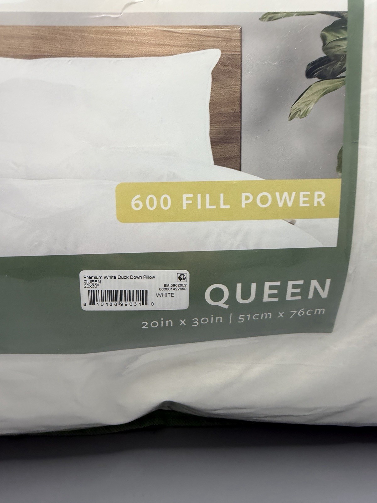 Avocado Luxury Down Filled One QUEEN Pillow gallery