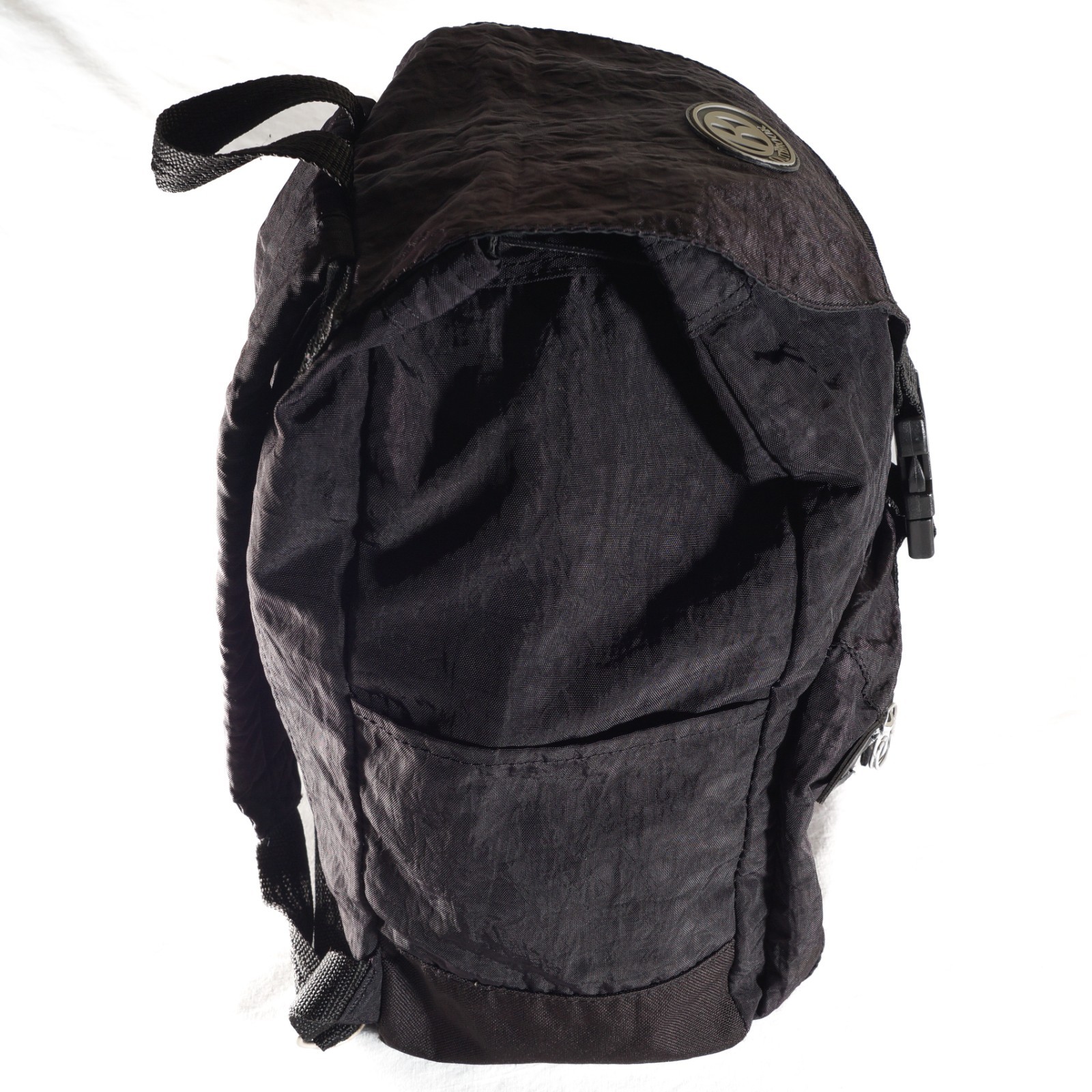 Outbrook Backpack Daypack Black Nylon Drawstring Top Lightweight 4