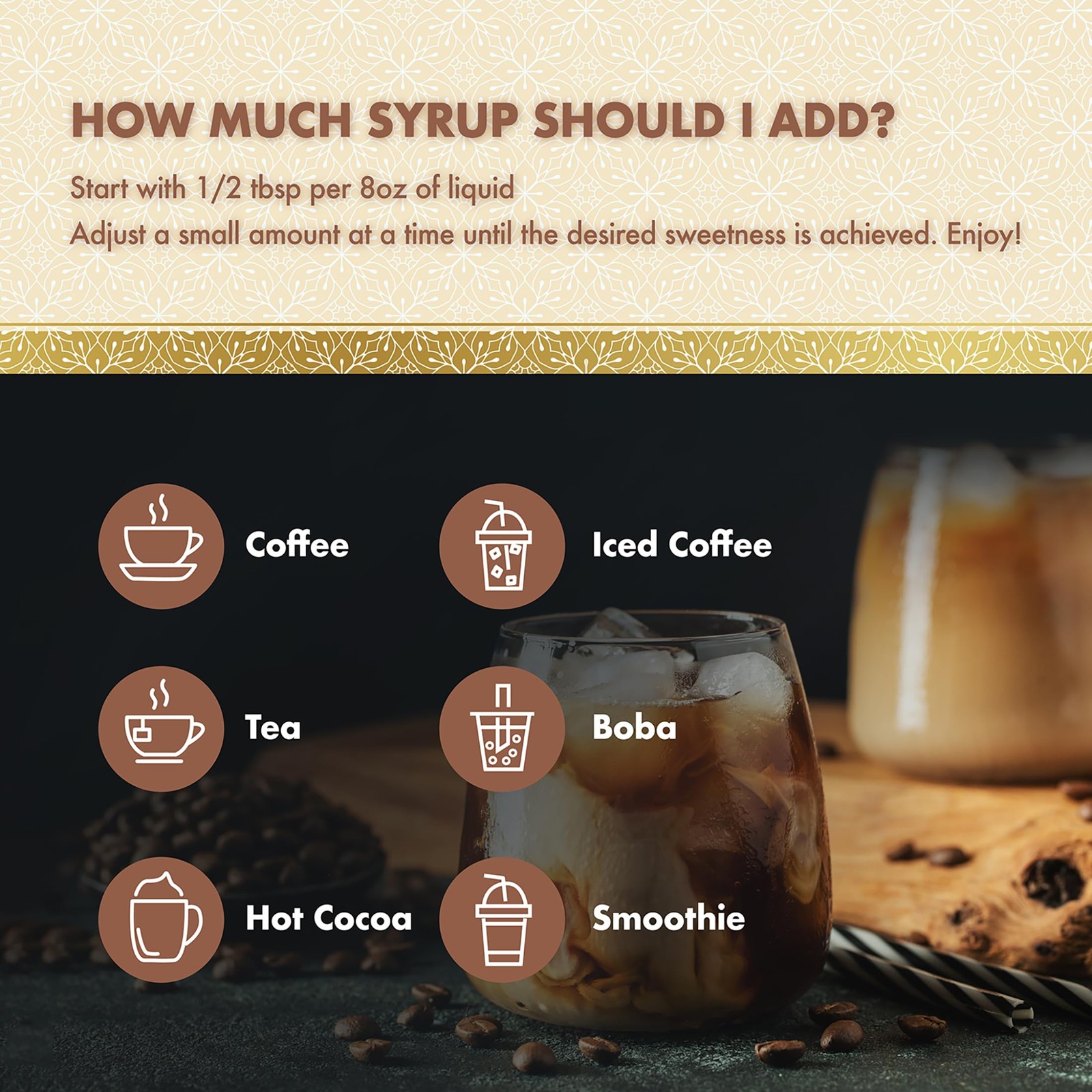 Sugar Free Coffee Syrup Variety Pack– Caramel, Vanilla & Hazelnut | Keto, Low Ca gallery