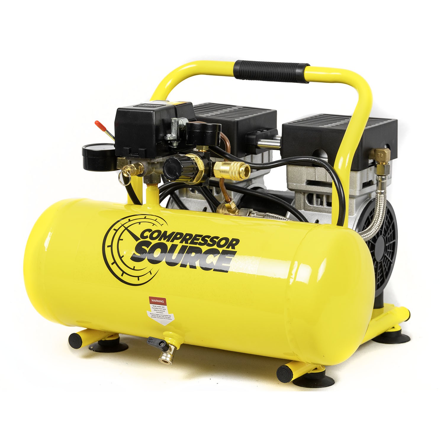2 Gallon Air Compressor Portable Hand Carry 1 HP Oil Free Ultra Quiet 4.9 CFM gallery