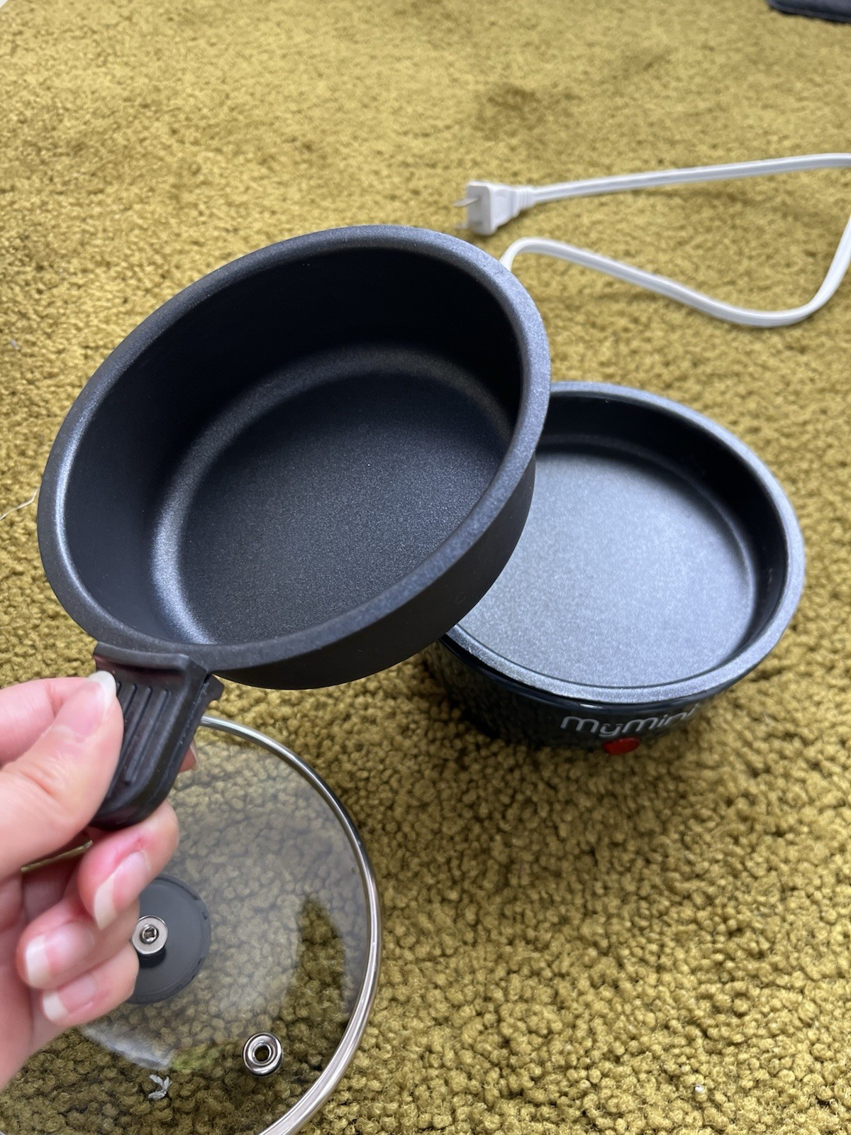 MyMini Noodle Cooker & Skillet Electric 260 Watts 5" Non-stick Black mini cooker gallery
