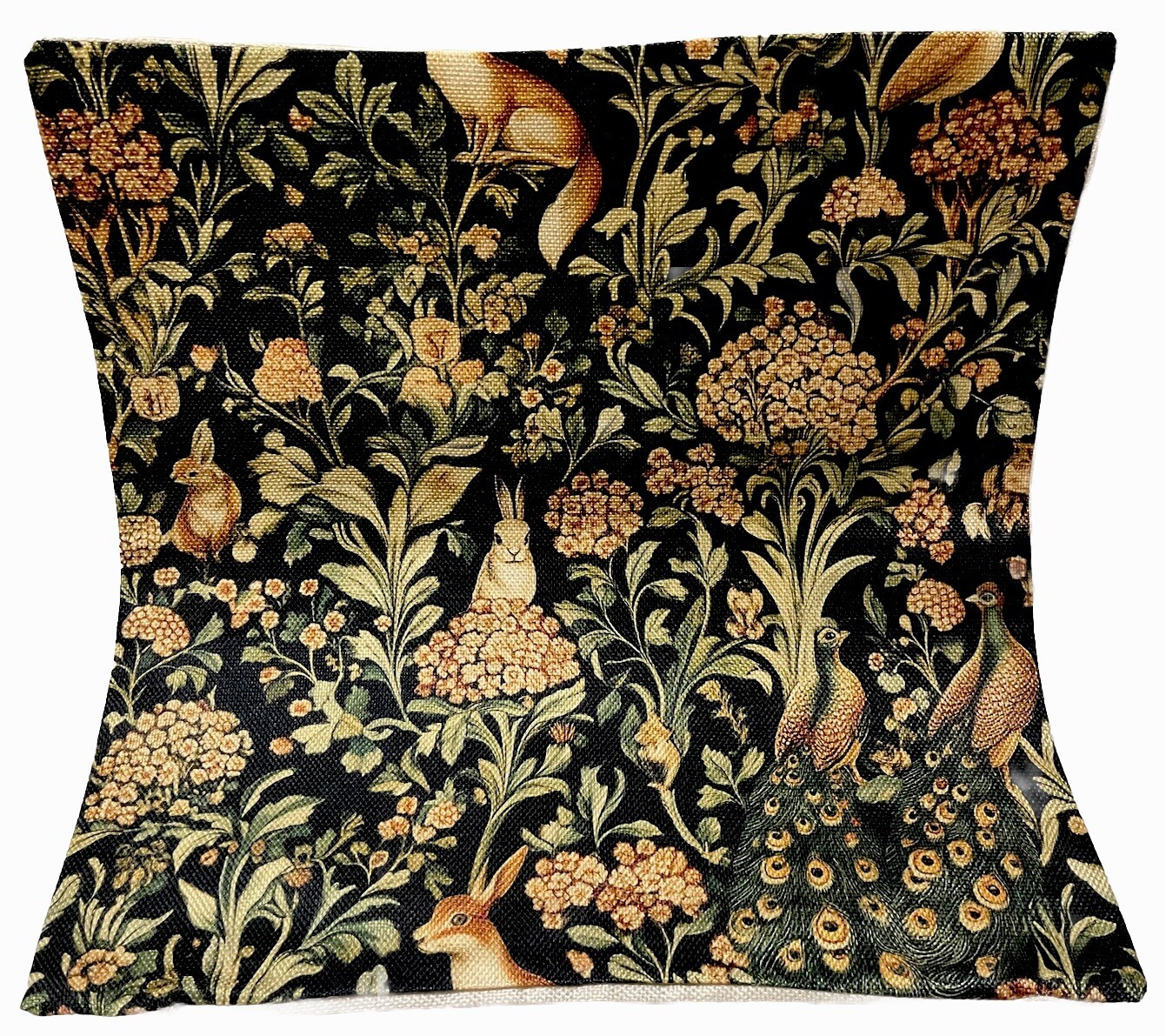 William Morris Abstract Floral Bird Bunny Design Throw Pillow Cover Home Decor gallery